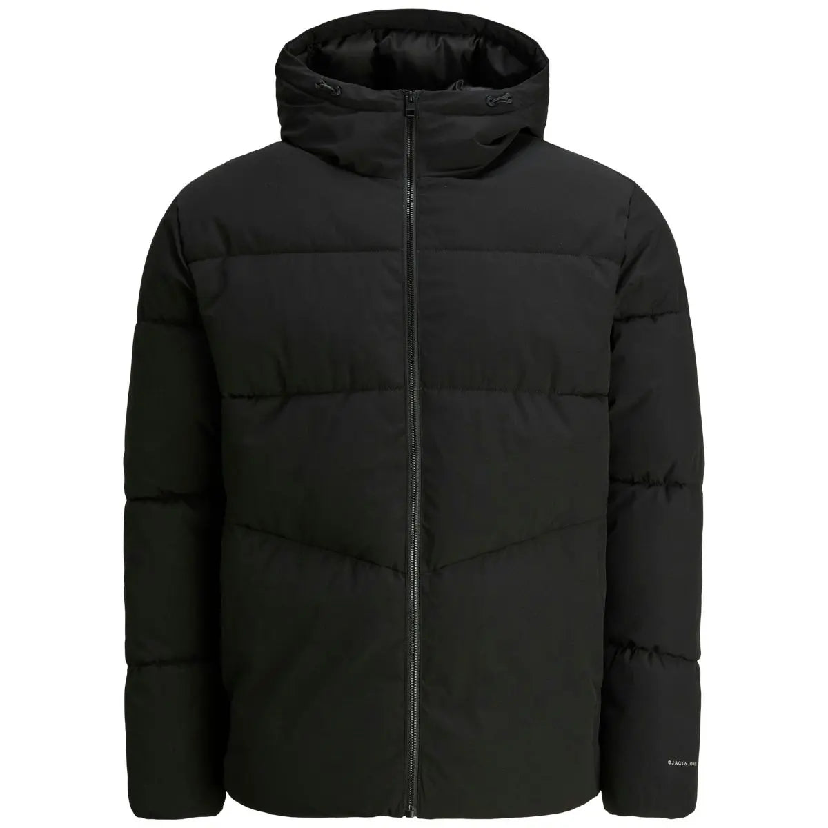 Velká pánská prošívaná bunda s kapucí Jack &amp; Jones 12283873 černá