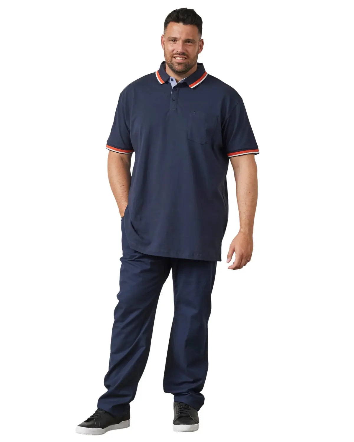 Velké pánské polo tričko s límečkem North Latitude 61128-0580 tmavě modré