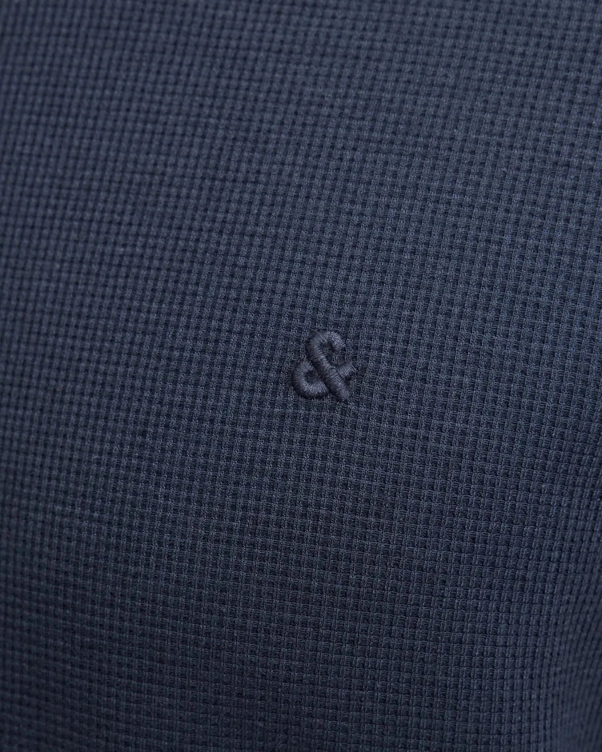 Velké pánské polo tričko s límečkem jednobarevné na zip Jack &amp; Jones 12284618 tmavě modrá 