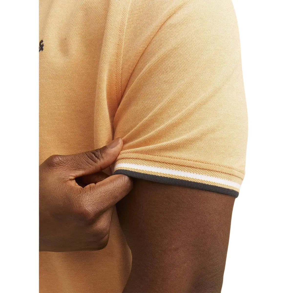 Pánské velké polo tričko s límečkem Jack &amp; Jones 12143859 oranžová