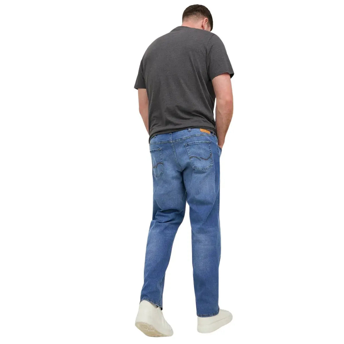 Duże męskie spodnie jeansowe Jack &amp; Jones 12245638 ciemnoniebieskie