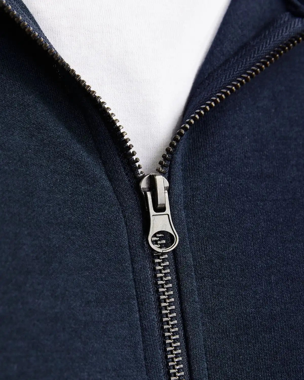Duża męska gładka bluza rozpinana z kapturem Jack &amp; Jones 12182493 granatowa