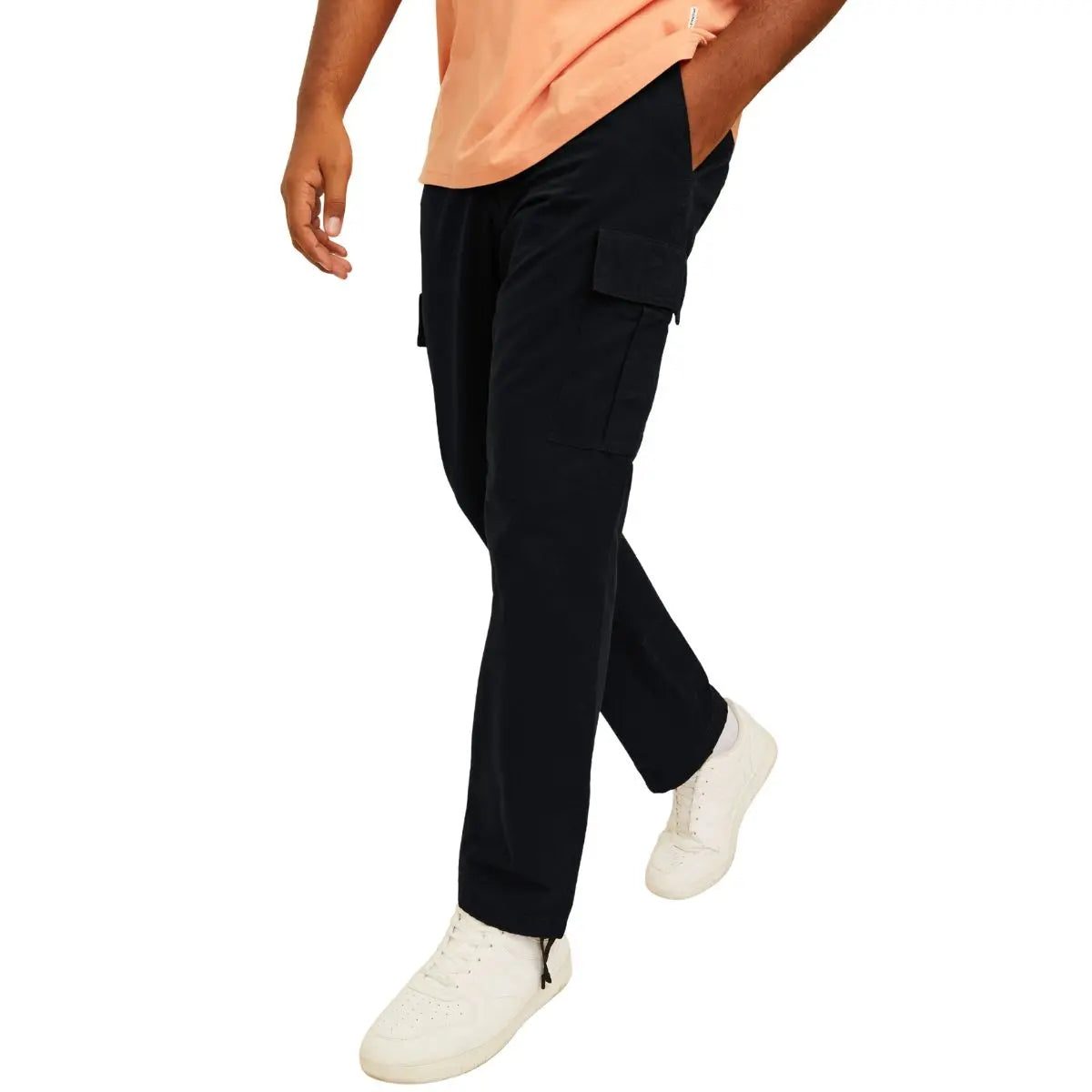 Velké pánské cargo kalhoty Jack &amp; Jones 12264152 černé