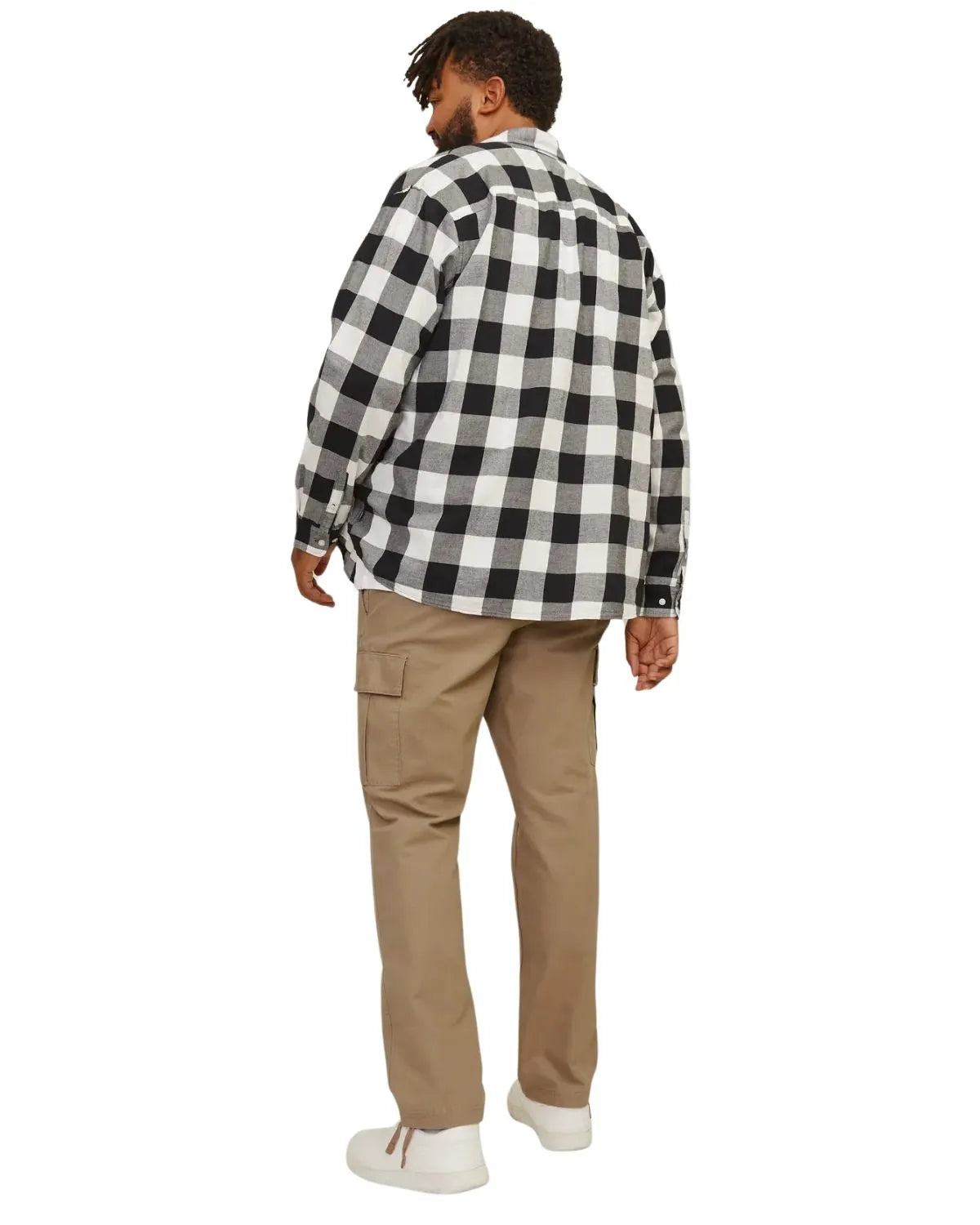 Duże męskie spodnie bojówki Jack &amp; Jones 12264152 beżowe