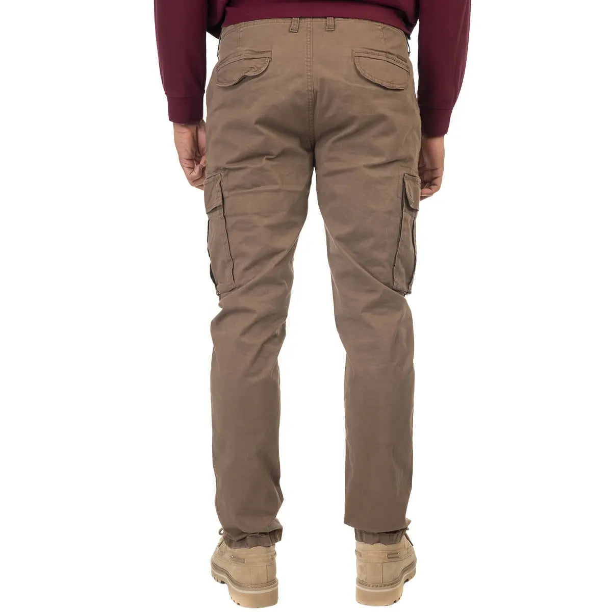 Duże męskie spodnie bojówki Double Urban Outfitters CCP-4001 brązowe