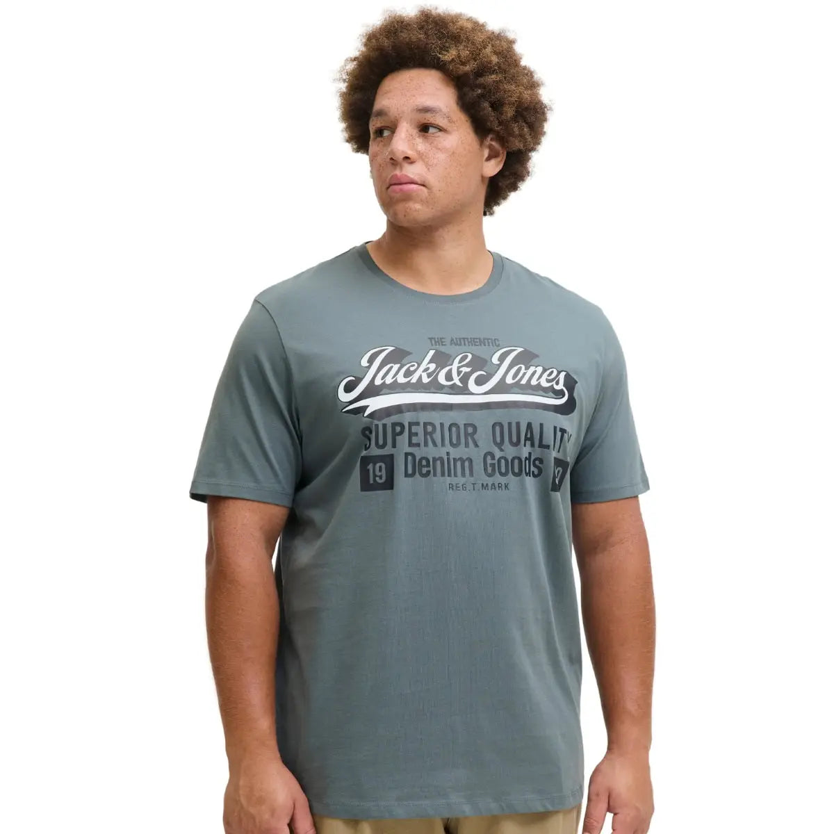 Velké pánské trička s potiskem trička s krátkým rukávem 3 kusy Jack &amp; Jones 12287820 vícebarevné