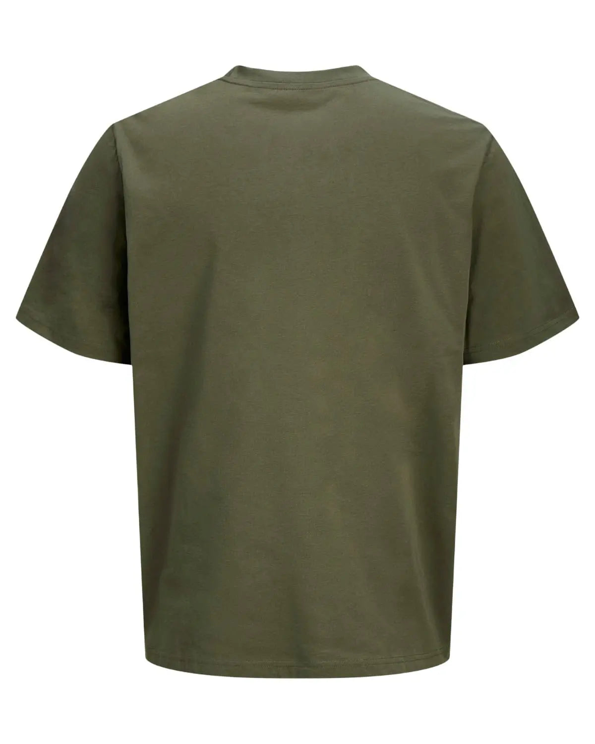 Velké pánské tričko s krátkým rukávem s nápisy Jack &amp; Jones 12294518 khaki