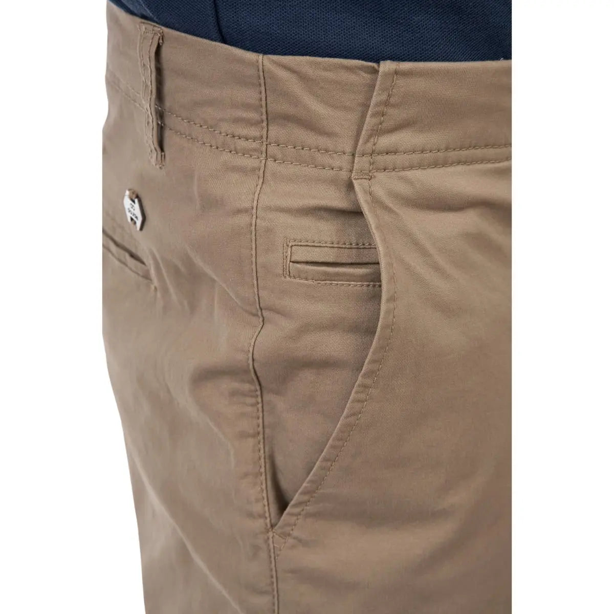 Pánské chinos kalhoty ve velkých velikostech s rovnou nohavicí Double Urban Outfitters CP-4040 béžové