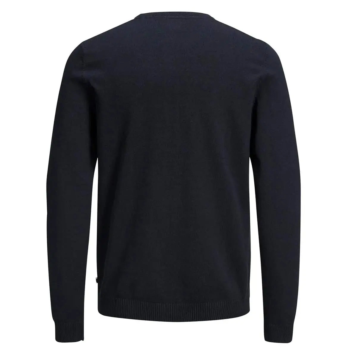 Duży męski sweter gładki wkładany przez głowę Jack &amp; Jones 12250588 granatowy