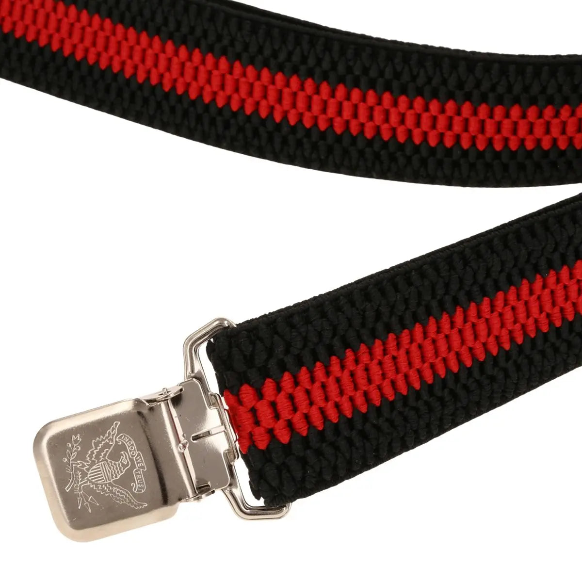 Duże męskie szelki X Ranger 4cm DJ40-051 czarno-czerwone
