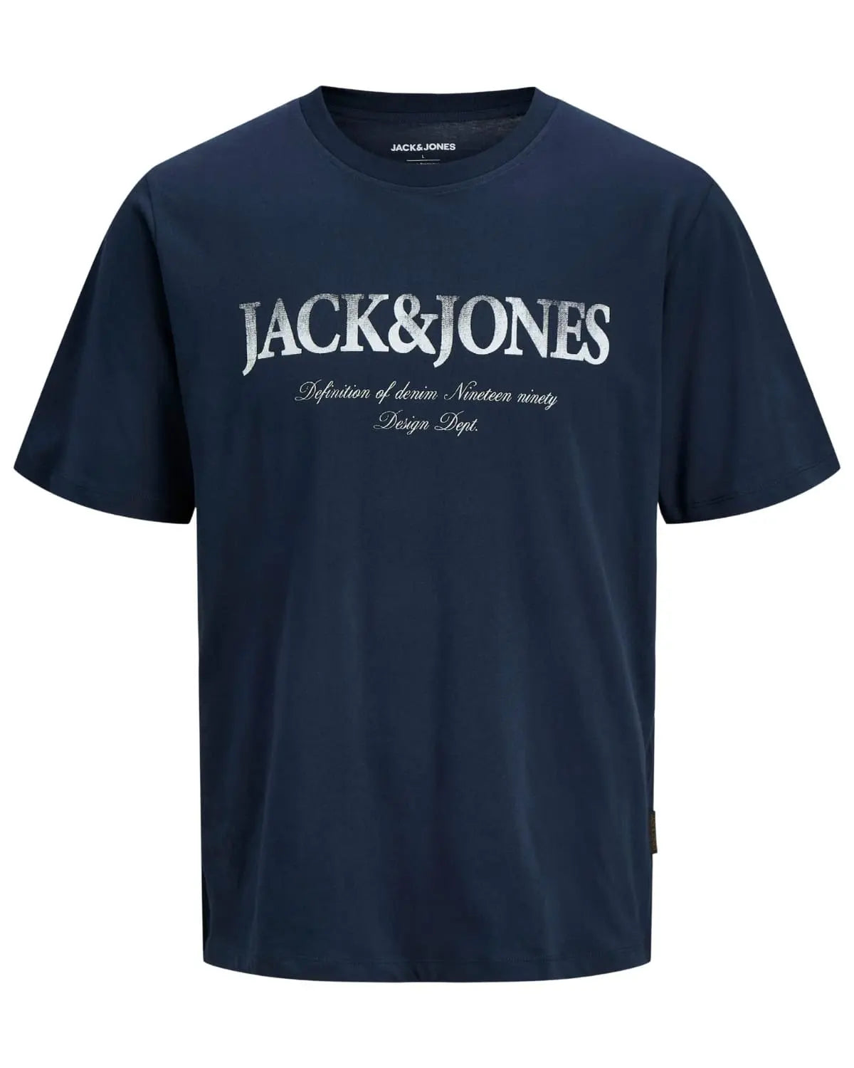 Pánské velké tričko s potiskem Jack &amp; Jones 12295977 tmavě modré