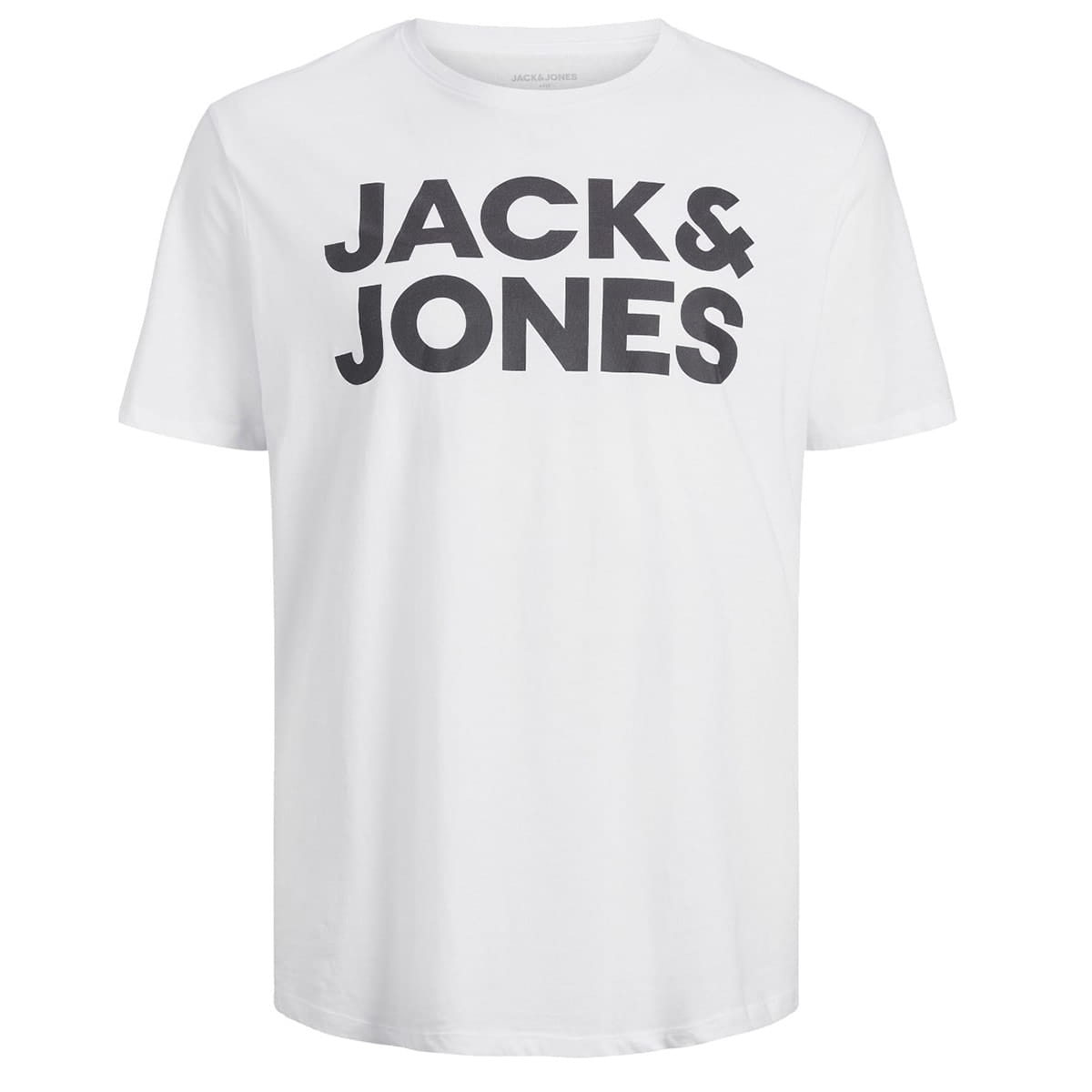 Velké pánské tričko s potiskem a nápisem Jack &amp; Jones 12158505 bílá