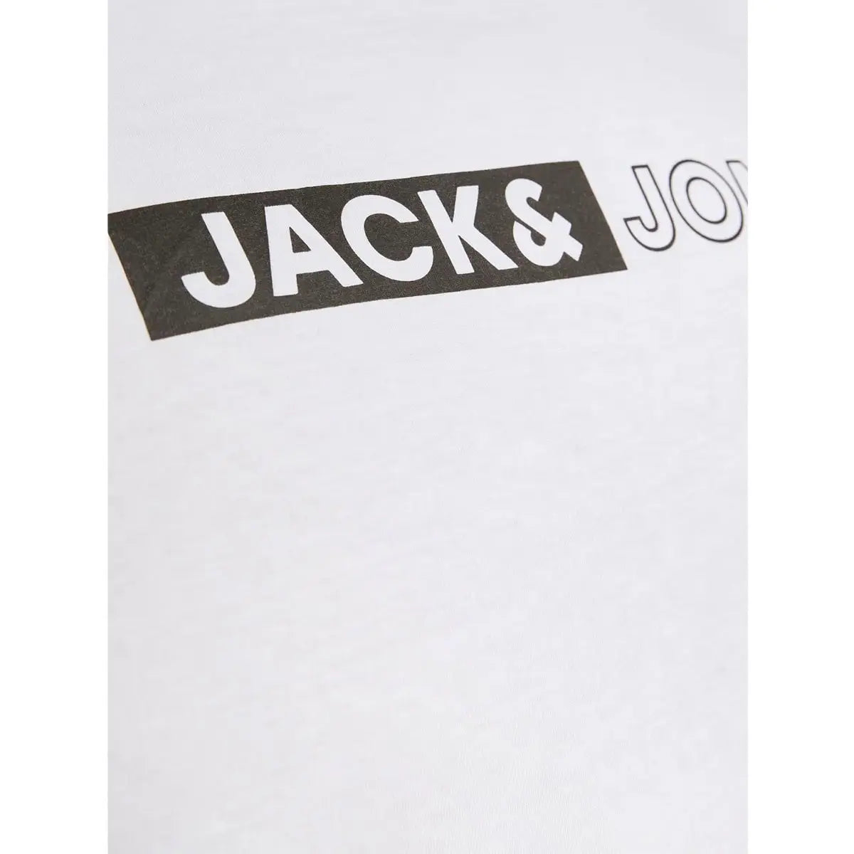Velké pánské tričko s nápisy Jack &amp; Jones 12243630 bílá