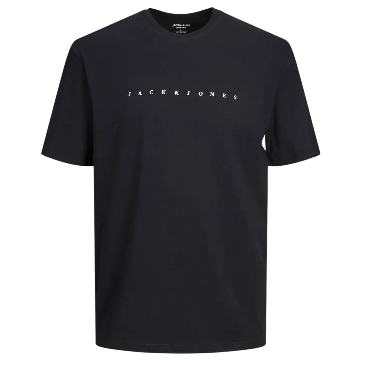 Pánské tričko s nápisy Jack &amp; Jones 12243625 černé