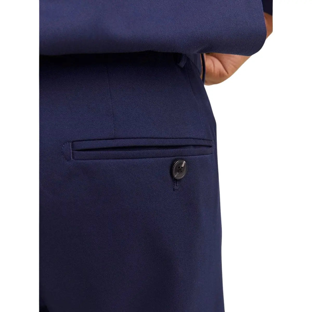 Velké pánské elegantní kalhoty Jack &amp; Jones 12202684 tmavě modré