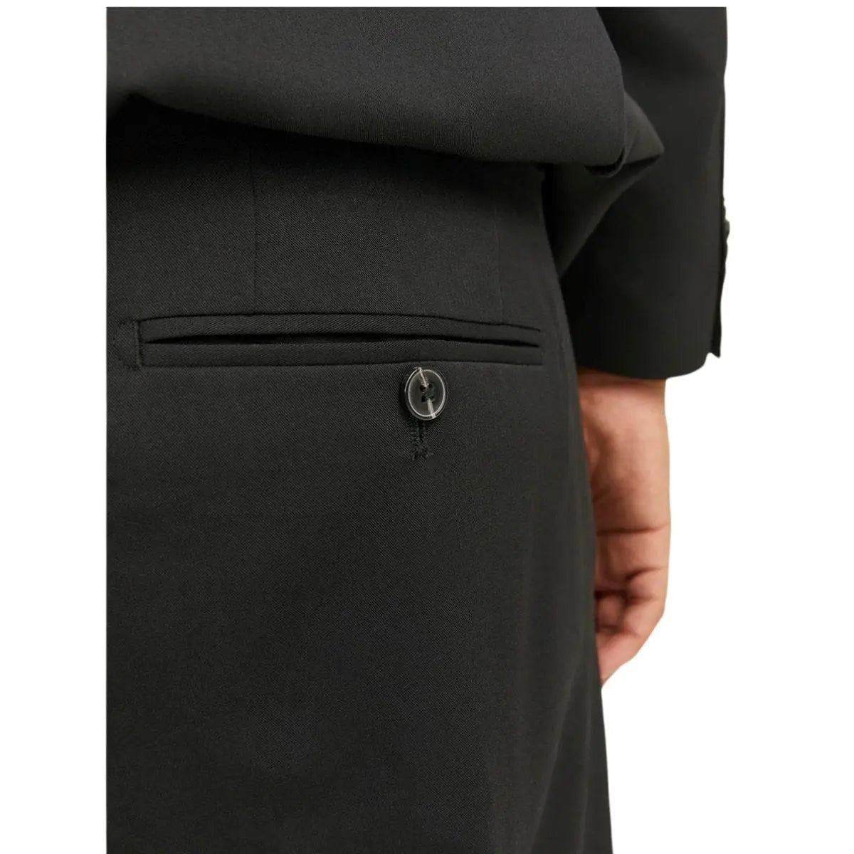 Velké pánské elegantní kalhoty Jack &amp; Jones 12202684 černé