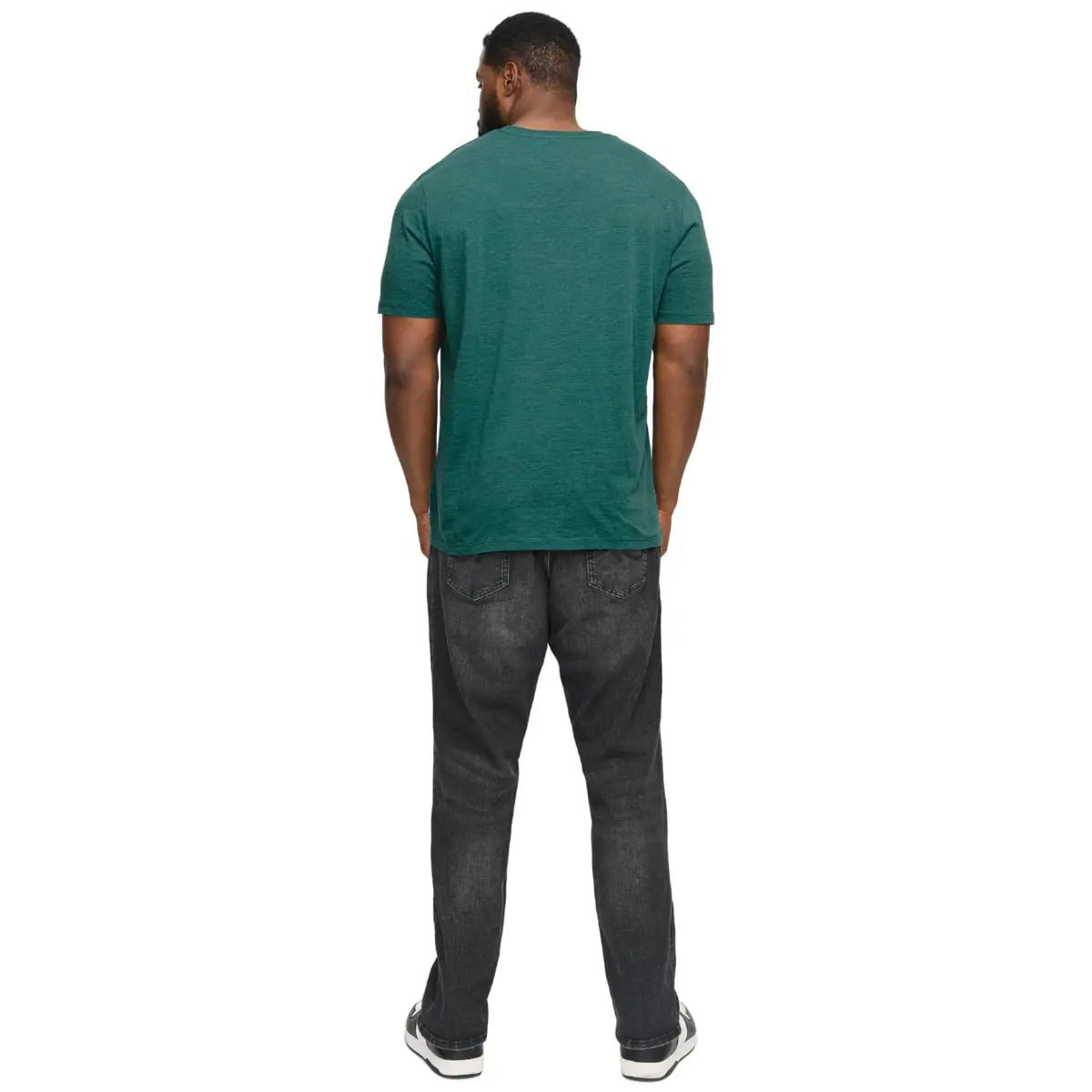 Velké pánské tričko s krátkým rukávem hladké Jack &amp; Jones 12229640 mořská