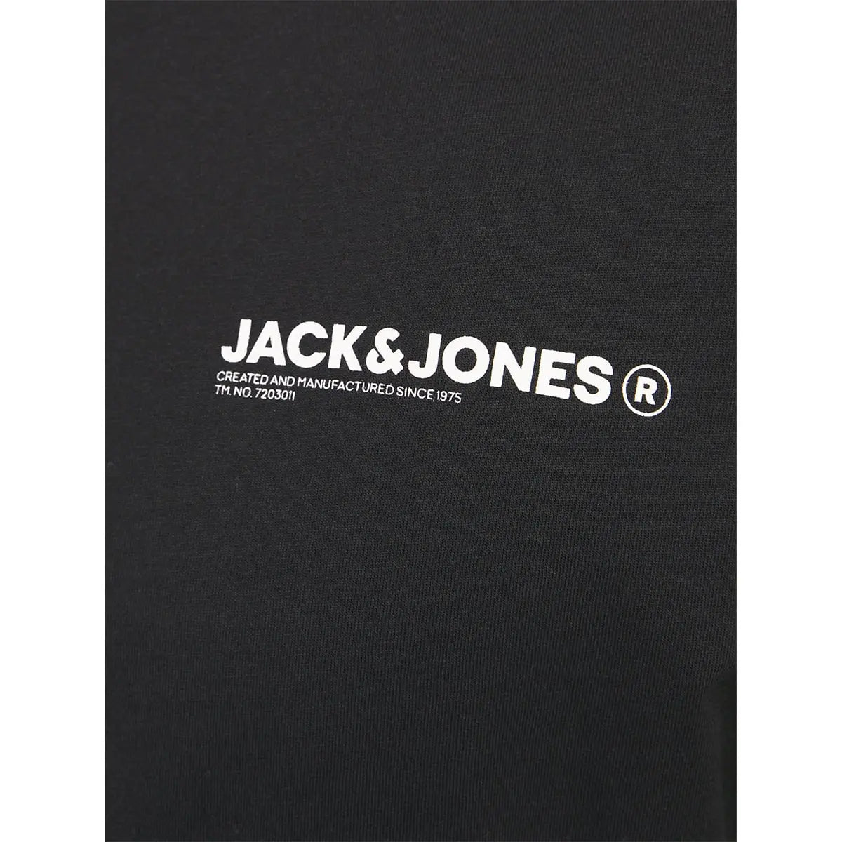 Duża męska koszulka z nadrukiem z tyłu Jack &amp; Jones 12275758 czarna