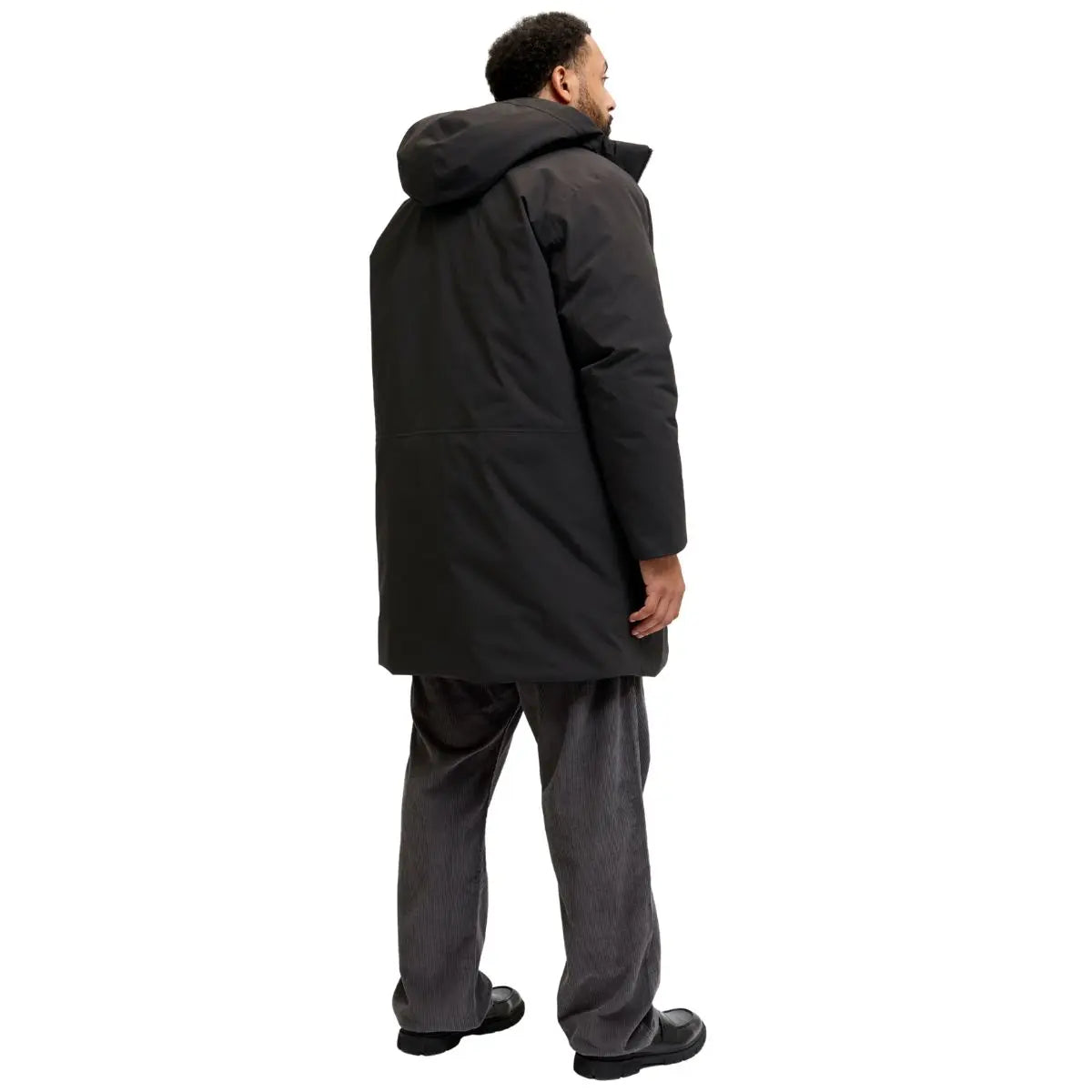 Velká pánská bunda s kapucí parka Jack &amp; Jones 12284372 černá