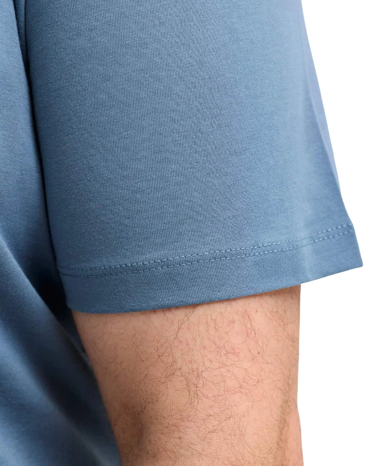 Pánské velké hladké tričko Jack &amp; Jones s krátkým rukávem 12250623 modré