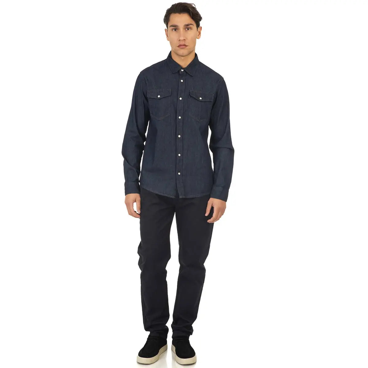 Velké pánské chinos kalhoty Double Urban Outfitters CP-4015 tmavě modré