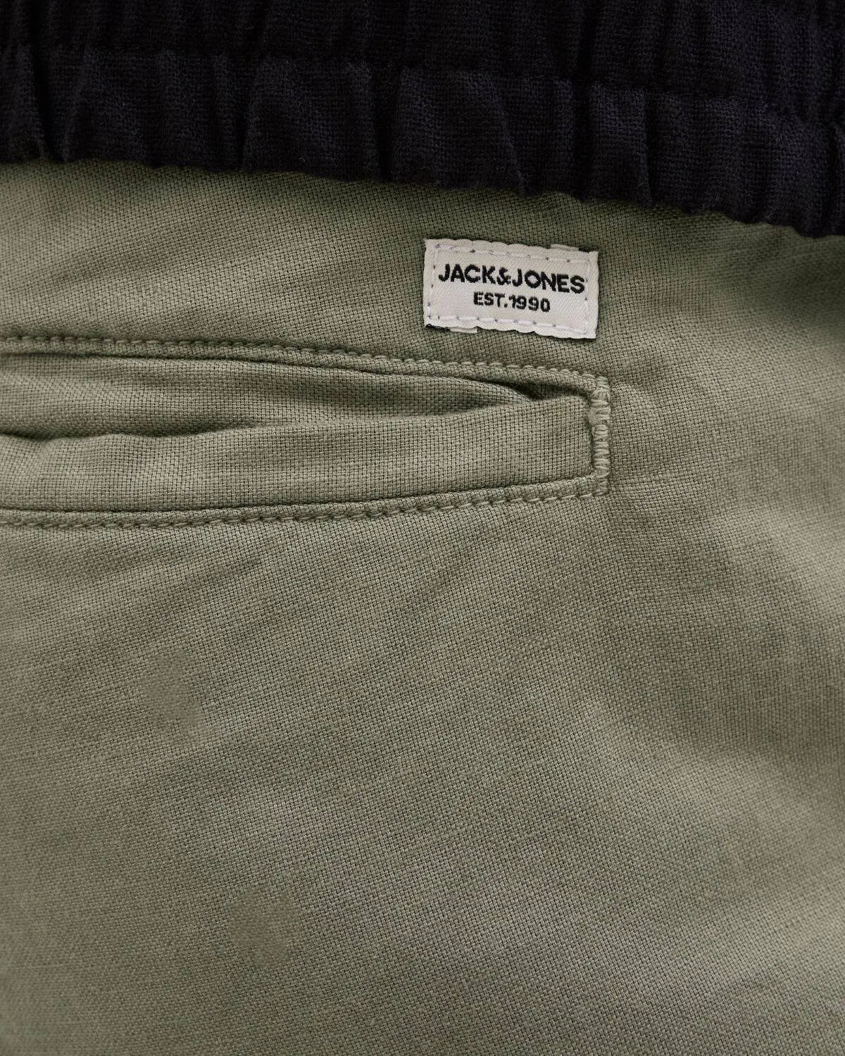 Pánské velké chinos kalhoty s lnem Jack &amp; Jones 12278698 zelené